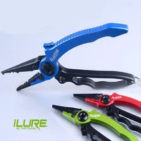 fishing pliers gripper fishing grip holder tackle with sheath retractable buckle fishing rope lanyard outdoor product