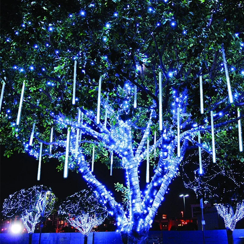

30CM Led Meteor Shower Rain Tube Garland Outdoor Light String Christmas Decor for Home Christmas Ornament Navidad Natal New Year
