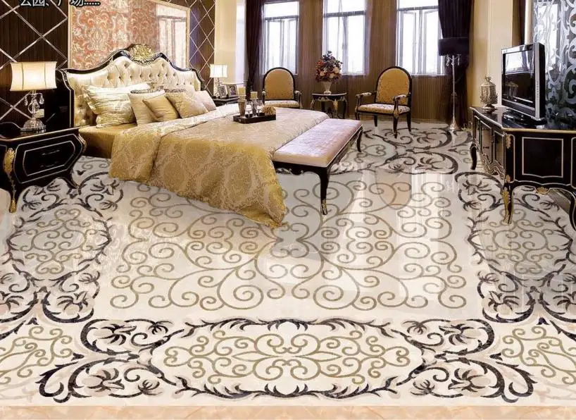 

3D flooring 3d stereoscopic wallpaper marble mosaic vinyl flooring adhesive waterproof 3d floor painting wallpaper