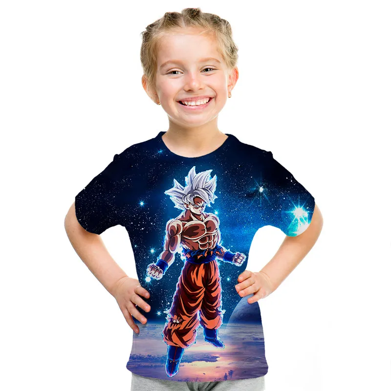 Супер saiyan/детская футболка для мальчиков и девочек с принтом «суперинстинкт Сон Гоку» Детская футболка с 3D принтом «Жемчуг дракона» Одежда для родителей и детей