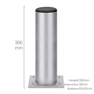 4 шт. H6-30cm регулируемые Сменные ножки для мебели, опорные ножки из алюминиевого сплава для шкафа, дивана, телевизора, шкафа, ножки серебристого/черного цвета - Цвет: Silver 30cm