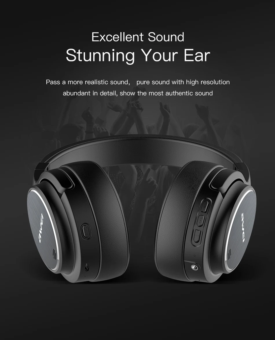 AWEI A950BL, беспроводные наушники, Bluetooth, наушники с шумоподавлением, стерео игровая гарнитура с микрофоном, шлем, fone de ouvido