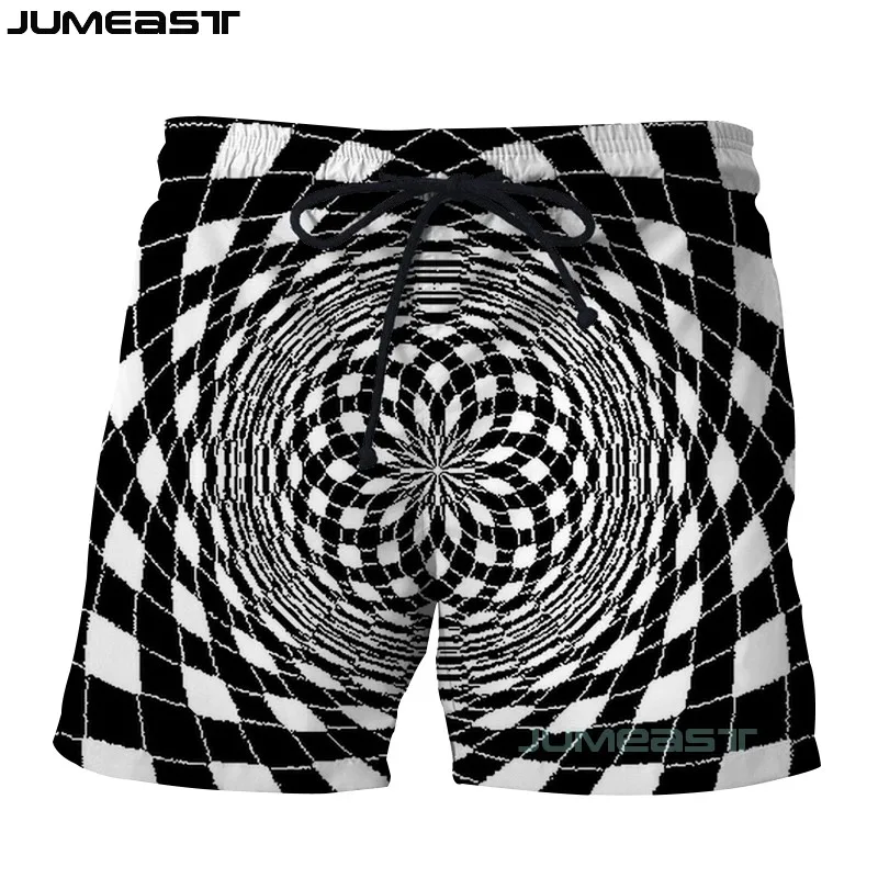 Jumeast Брендовые мужские женские и 3d-принты визуальные иллюзии шорты Плавки новые