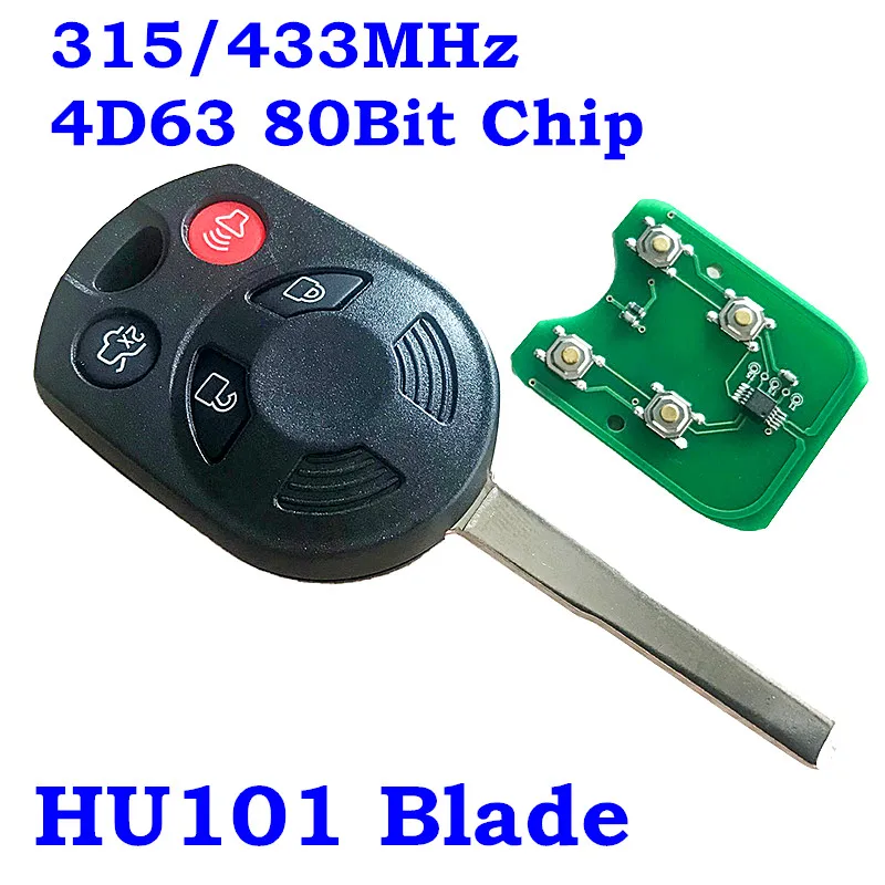 RMLKS полный дистанционный ключ-брелок от машины 4D63 чип ID83 для Ford Edge ession Focus Lincoln Mazda