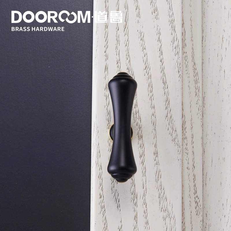 Dooroom латунный Сельский белый шкаф комод выдвижной ящик шкафа маленькие ручки Средиземноморский черный тянет ручки
