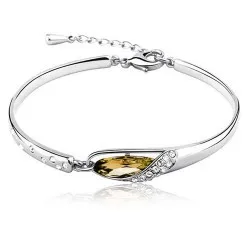 Hot Sale Fashion Gold/Silver Plated Crystal Glass shoes Queen Charm Bracelets &amp Bangles Wedding Accessories Jewelry For Women | Украшения