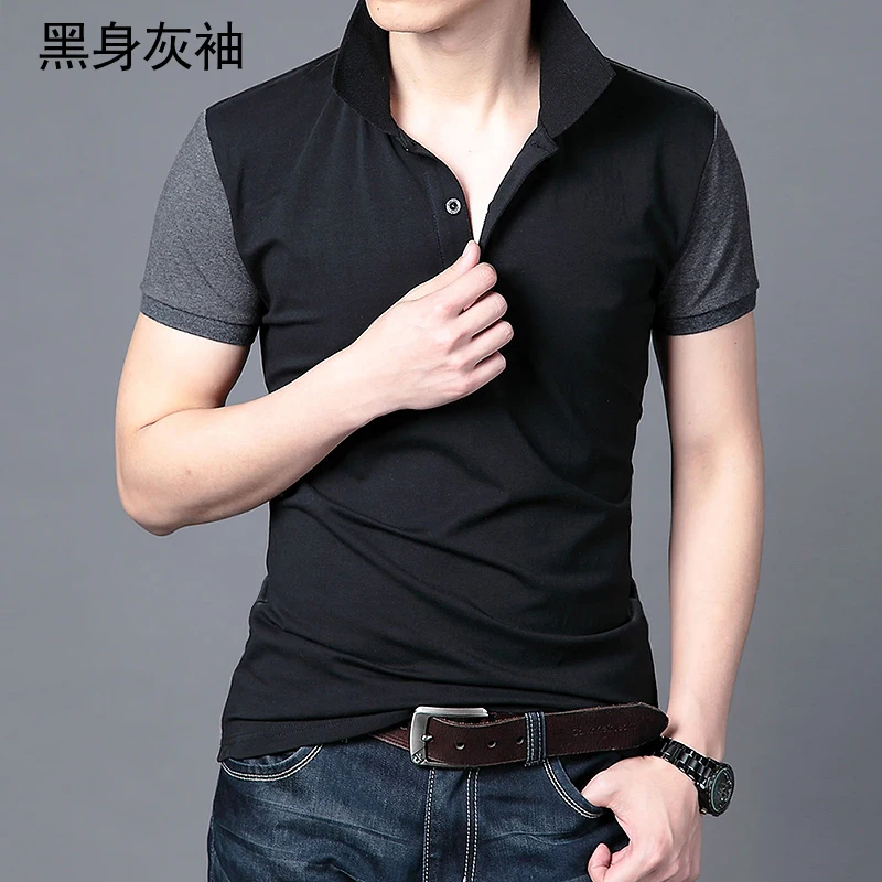 Для мужчин футболка Рубашка с короткими рукавами майка Мужской Твердые Хлопок s