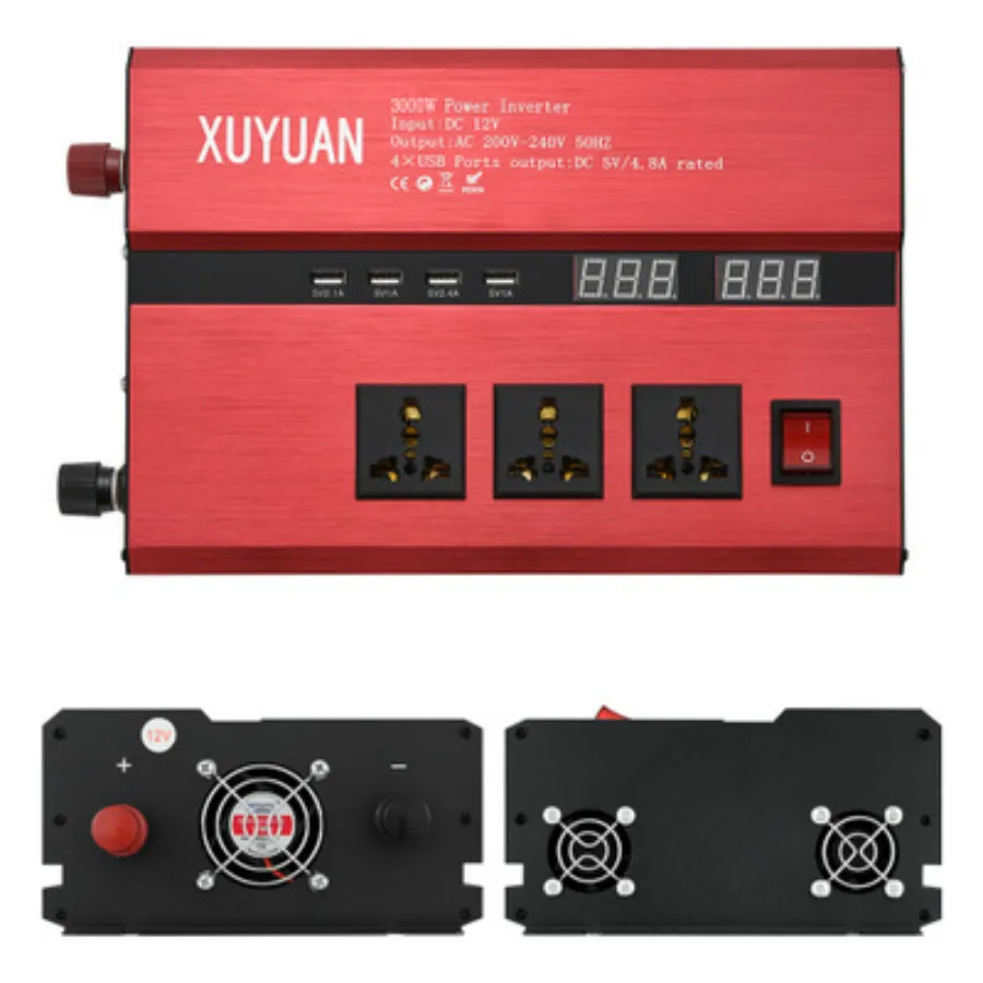 Xuyuan инвертор 12v постоянного тока до 220v 10000 Вт автомобильный с светодиодный