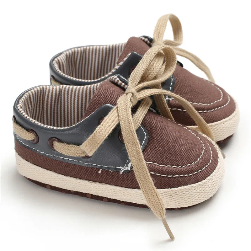 Boys Girls Child Sports Sneaker Casual Canvas Shoes Baby Toddler Kid Fashion Patchwork Lace-up Soft Sole Crib 0-18 Months | Детская