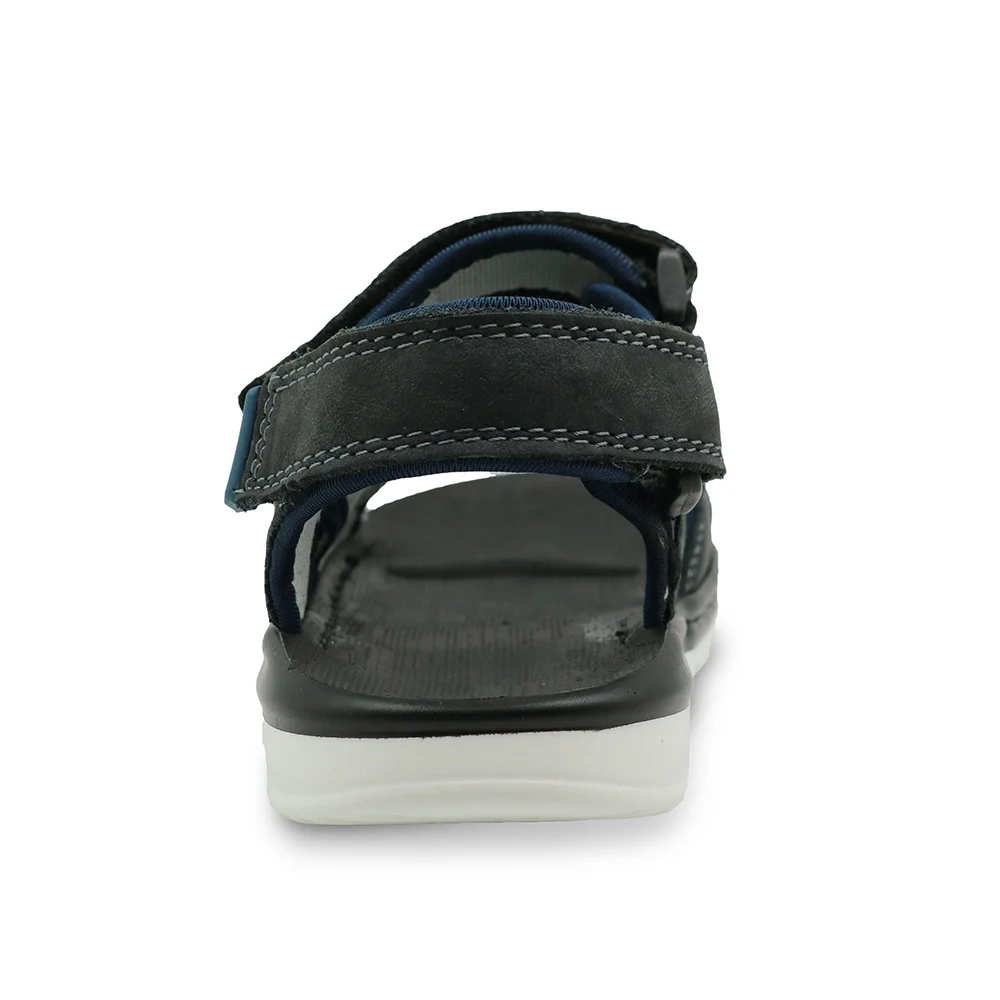 Apakowa Big Kids Shoes Genuine Leather Boys Beach Sandals with Arch Support Flat Orthopedic Children's |