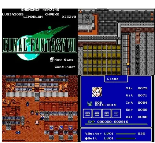 Игровой картридж окончательной фантазии VII для консоли NES|shell replacement|card cardcards english |