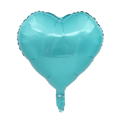 Pearl blue 5 шт. сердце любовь алюминиевые надувные воздушные шары Декор на свадьбу День рождения баллон годовщина свадьбы Любовь события Вечерние - Цвет: Pearl blue