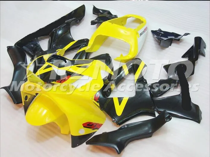 

ACE KITS New ABS Injection Fairings Kit Fit For HONDA CBR900RR 929 2000 2001 CBR900RR 929 00 01 Black Yellow QQ23