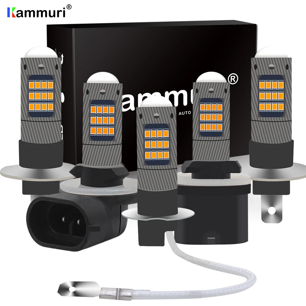 KAMMURI H1 H3 светодиодный h27w2 h27w/2 светодиодный лампы h21 h27w 880 881 h27w1 h27w/1 Автомобильный светодиодный Противотуманные фары лампы Автомобильные DRL Противотуманные фары 12V