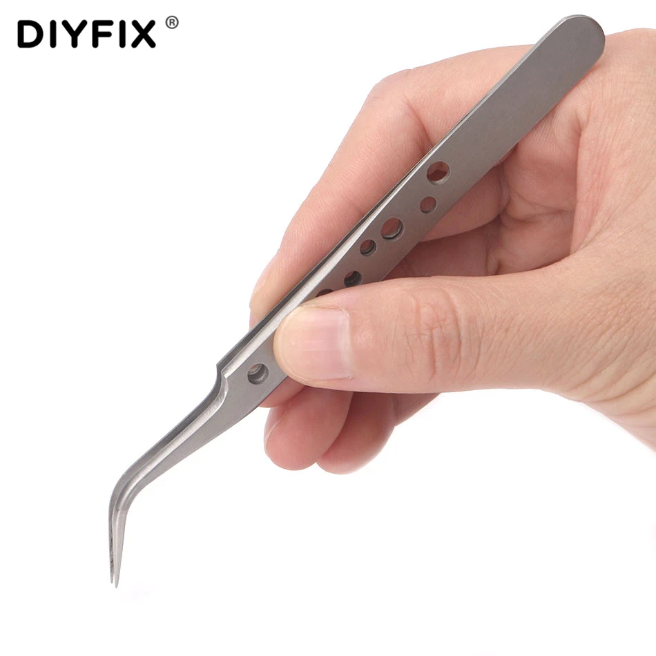 Набор пинцетов DIYFIX из нержавеющей стали 2 шт.|electronic tweezers|tweezers settweezers set stainless steel |