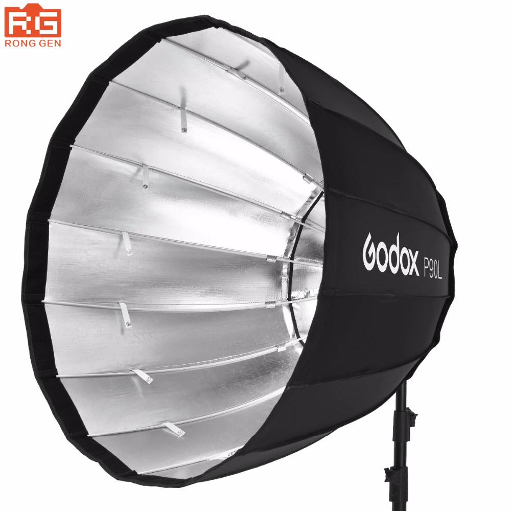 Параболический софтбокс Godox P90L 90 см коробка с мягкой накидкой для крепления Bowens