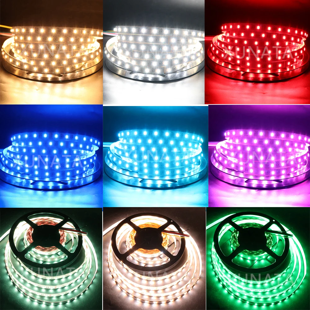 5 цветов в 1 чип RGB+ CCT Светодиодная лента лампа 5 м 12 В 24 в 5050 SMD 60 светодиодный s/M RGBW RGBWW гибкий ленточный светильник домашний Декор Светильник ing