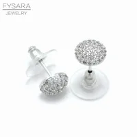FYSARA 5 цветов Роскошные любовь сердце серьги для женщин стильные серьги Нержавеющая сталь розовое золото цвет в виде Ракушки Серьги-гвоздики ЮВ
