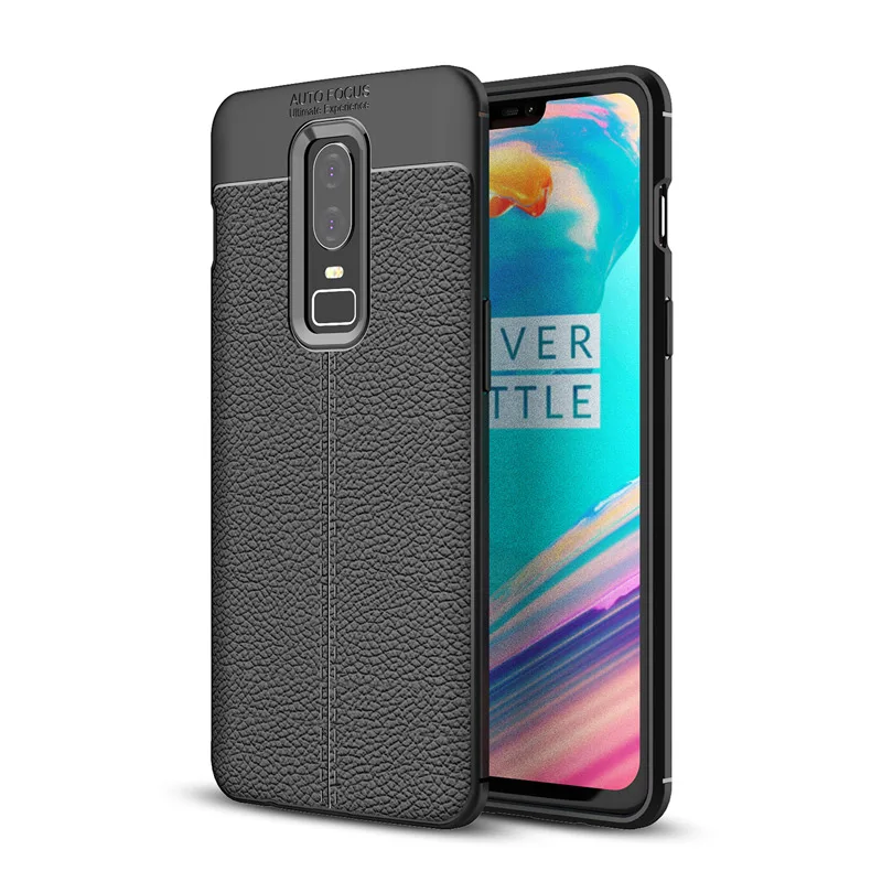 Oneplus 6 Case Lichee Pattern silicone back cover Vpower Phone Soft TPU Protection Shell One plus cases |