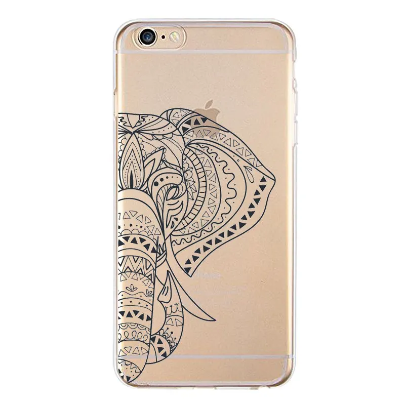 Мягкий прозрачный чехол из ТПУ для iPhone 4/4S 5 5S 6 6plus 7 8plus x силиконовая крышка с