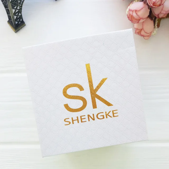 Shengke коробка для часов модная квадратная женщин и мужчин наручных Подарочные