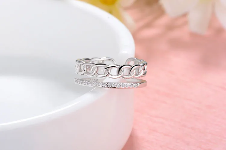 Eisen Роскошные очарование австрийского хрусталя Большой Циркон кольцо