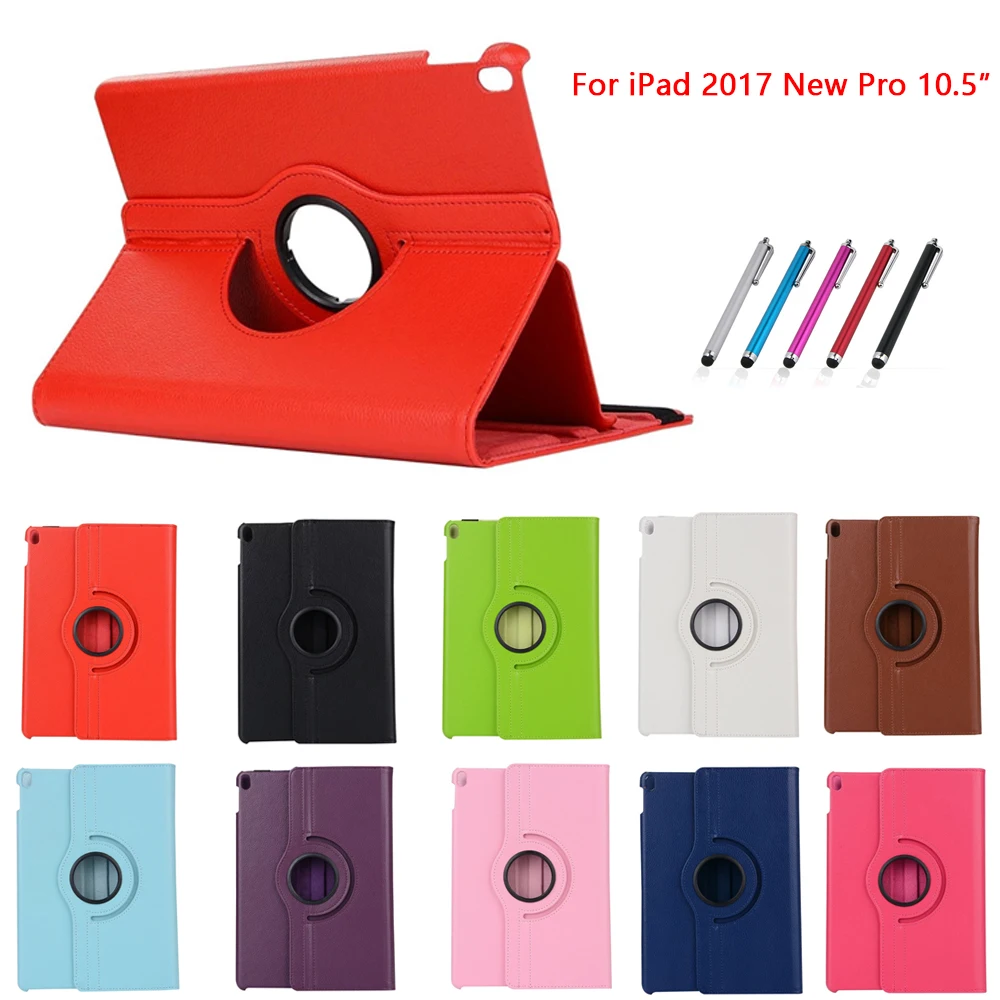 360 г. Роскошные поворачивая кожа PU Folio Обложка Планшеты чехол Подставка для Apple iPad pro10.5 &quotНовинка 2017 года +