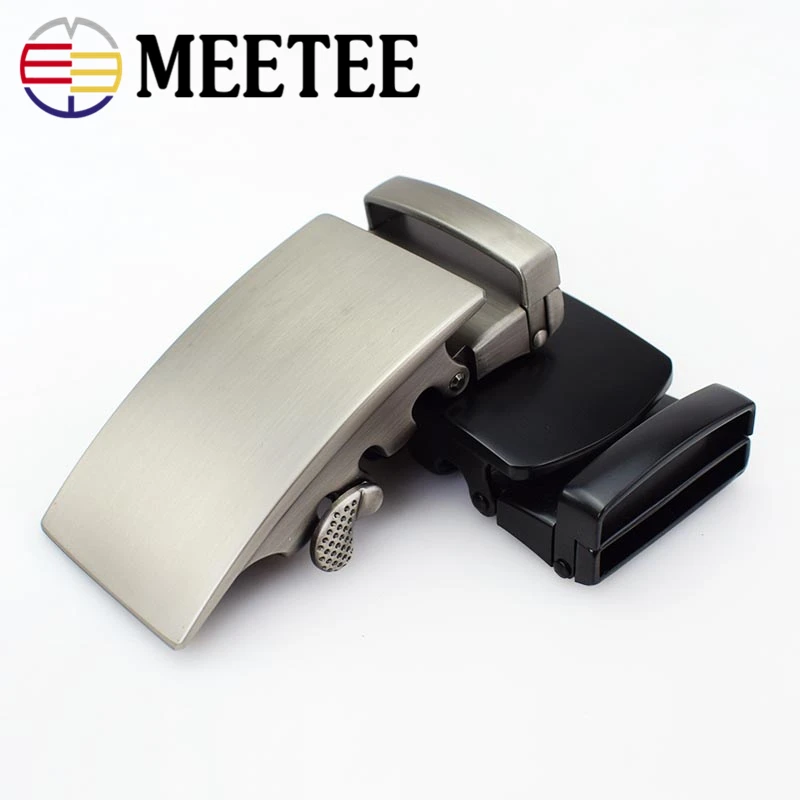 Meetee, 1 шт., 40 мм, нержавеющая сталь, одинарная, двойная Пряжка, мужской ремень, пряжка, головка, сделай сам, высокое качество, фурнитура, кожаные аксессуары
