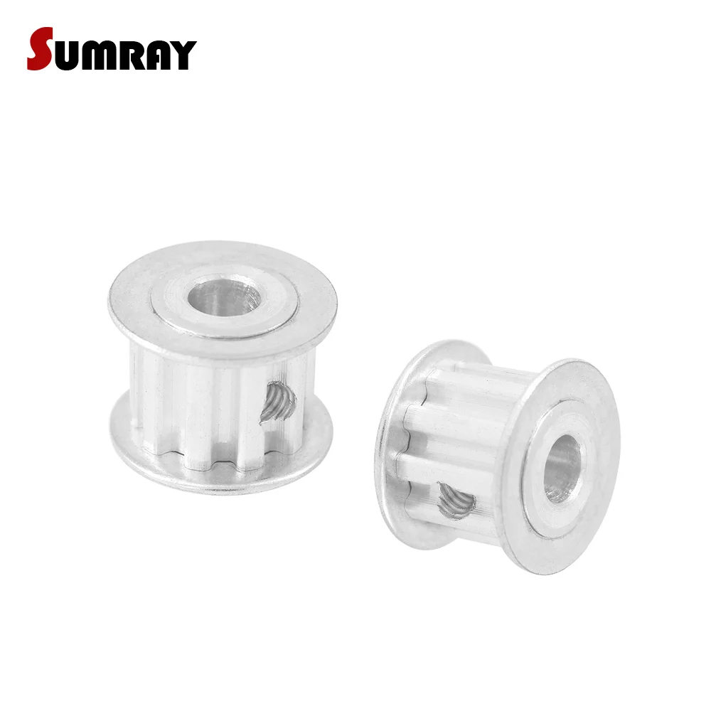 

SUMRAY XL 10T Timing Belt Pulley 4/5/6mm Inner Bore Toothed Pulley Wheel 11mm Belt Width Gear Belt Pulley for CNC Machine