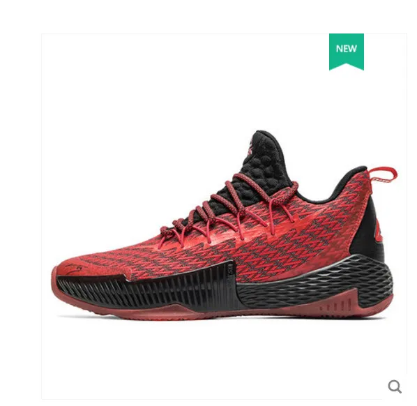 Пик Баскетбольная обувь Lightning Lu Wei специальное издание профессиональные военные ботинки кроссовки E91351A - Цвет: Красный