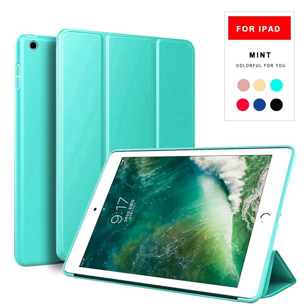 Умный чехол для ipad 4 3 2 кожаный Mini 1 силиконовый с функцией