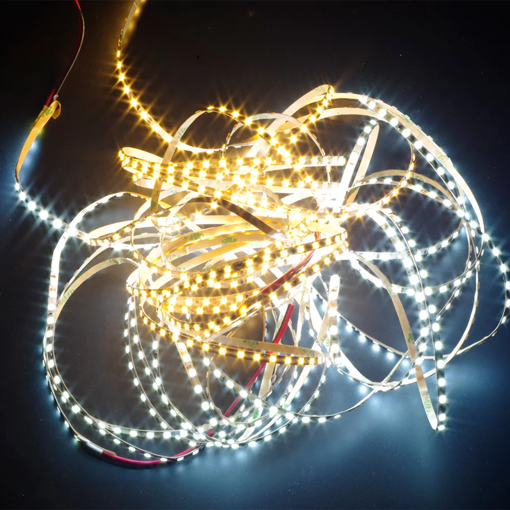Hello рыбы 5 мм Ширина, 5 м 2835 600 SMD, светодиодные полосы, 12 В flexible120 LED/м Светодиодная лента, белый/теплый белый/синий/зеленый/красный/желтый