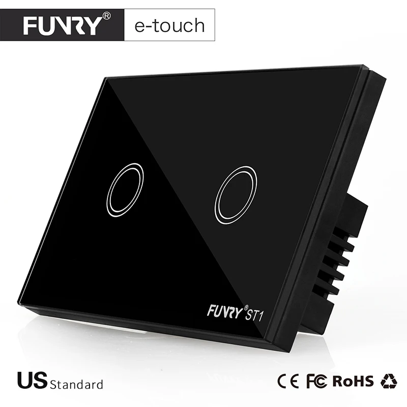FUNRY нам Стандартный работать с RM pro ST1 2 Gang 1way Smart Remote Управление стены 433 мГц RF