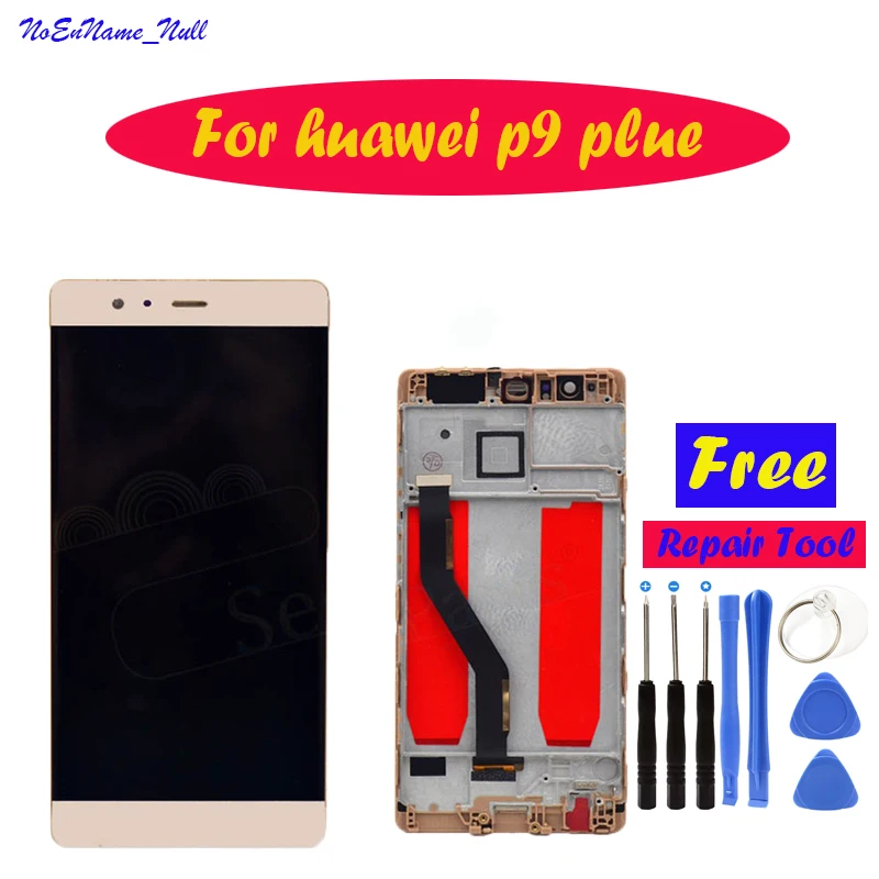 Huawei P9 Plus ЖК-дисплей с рамкой Сенсорный экран сборки Plus с EVA L09 L19 VIE AL10.