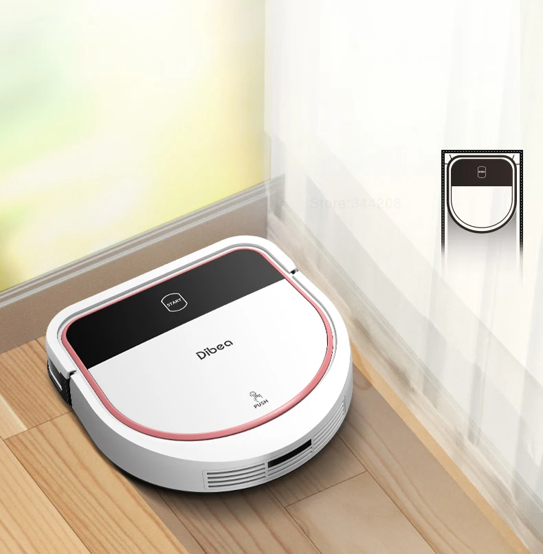 Dibea D500A Профессиональный робот-пылесос для дома, мокрая швабра, автоматическая очистка пыли, стерилизация, умный планируемый wifi приложение, карта