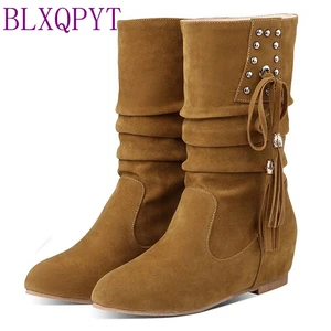 Женские осенние сапоги до бедра, до колена, размеры 30-52, 7900-1