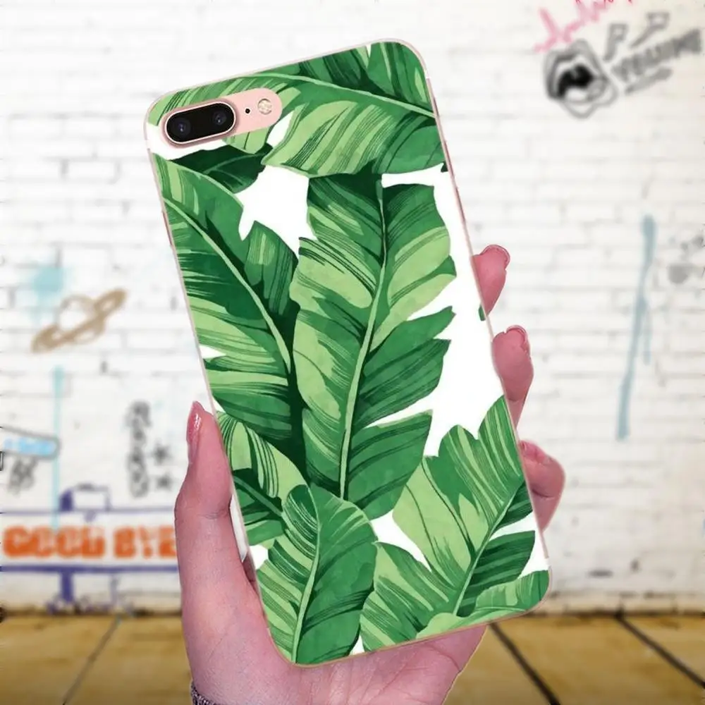 Тропическое растение банановые листья цветок для Huawei P7 Honor 4C 5A 5C 5X 6 6C 6A 6X 7 7X 8 9 V8 V10