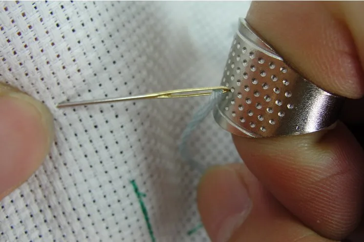 2 шт./лот наперсток Регулируемая игла обруч кольцо для ленты вышивка сшивание