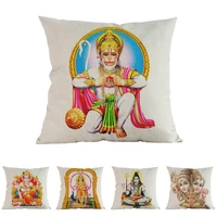 thailand religion hanuman shiva genesha printing cushion cover buddhism worship meditation mat home decor sofa throw pillow case