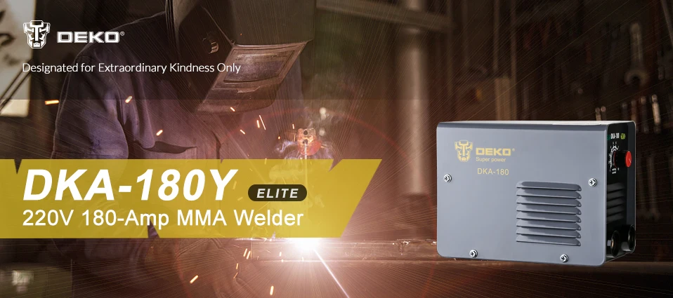 DEKO DKA-180Y 180A 6.8KVA IP21S инвертор дуговой Электрический сварочный аппарат MMA сварочный аппарат для сварочных работ и электрических работ