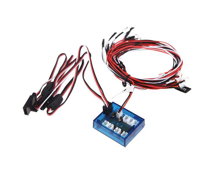 Бесплатная доставка 1/10 RC автомобильные фары 12 ламп