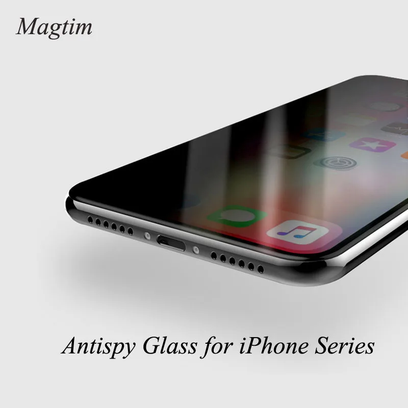 Антишпионское закаленное стекло для iphone11 Pro Ma8 7 plus, защита экрана, полное покрытие, стекло для iPhone XS Max XR, стекло для конфиденциальности