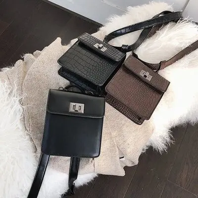 Женская поясная сумка из искусственной кожи аллигатора на пояс для путешествий