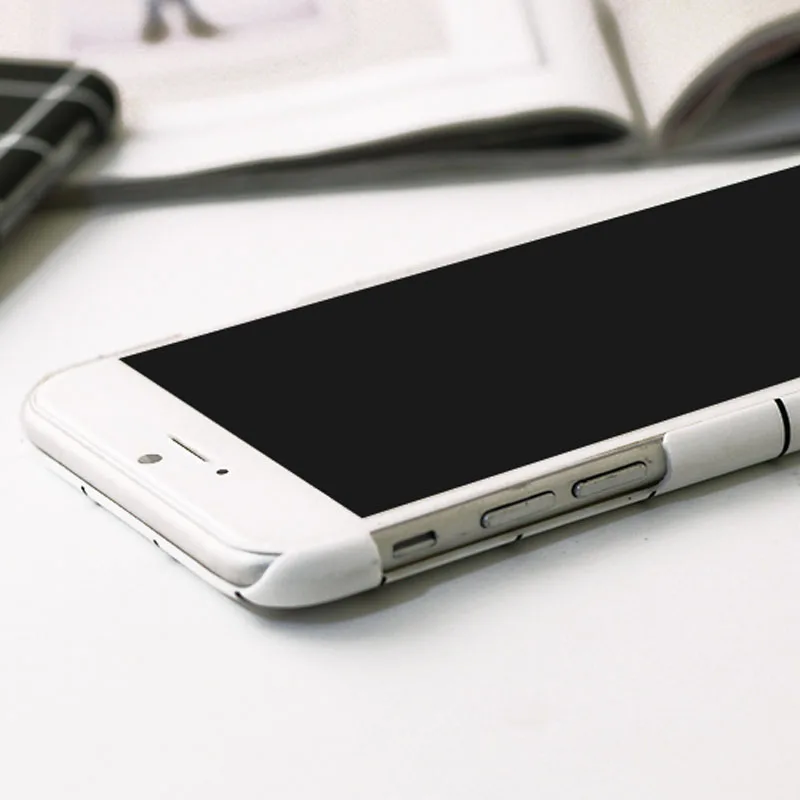 Черный белый цвет сетки Коке для iphone 8 плюс мода плед Телефонные Чехлы iPhone 5 5S 6 S plus