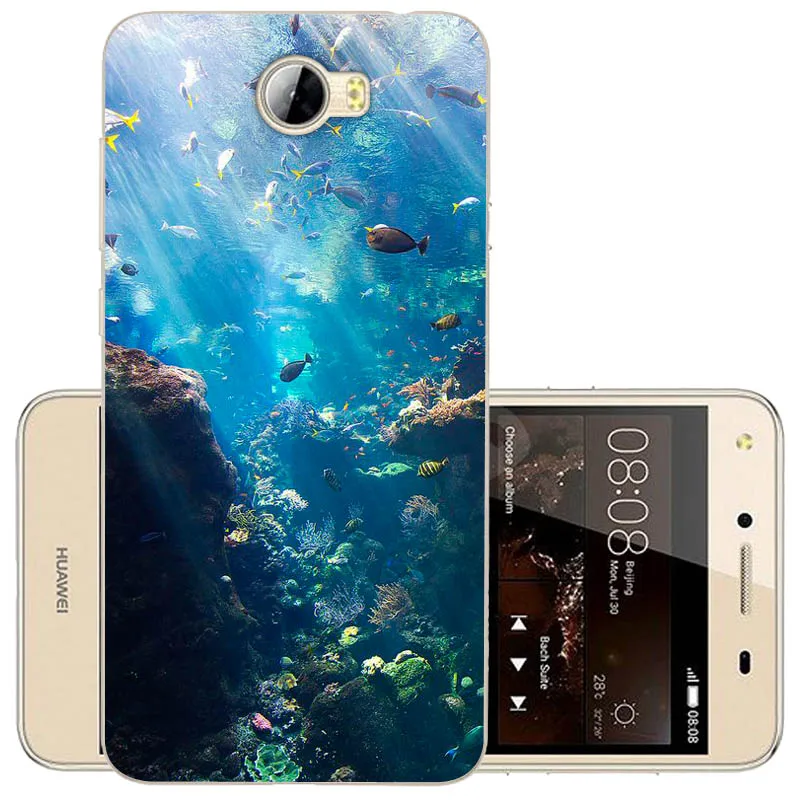 Чехол для Huawei Y5 II Мягкий силиконовый чехол из ТПУ с рисунком 2 защитный | Мобильные
