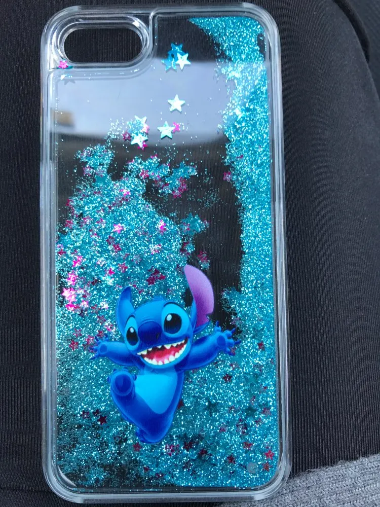 Для iphone 7 чехол новый красивый милый Микки и Минни сверкающие блестящие жидкие