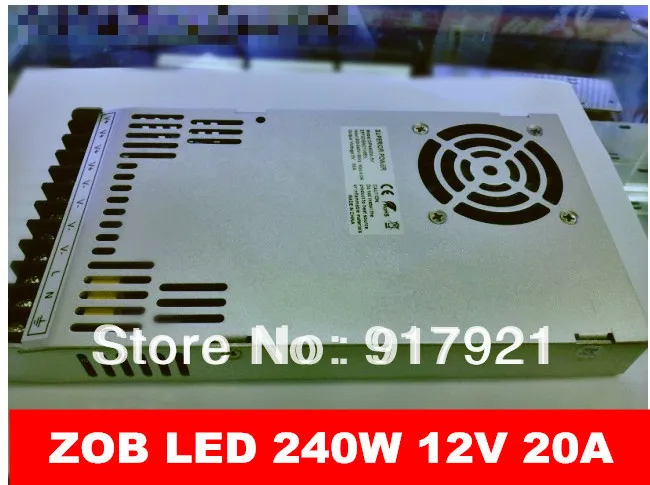 ZOB LED последние продукты 240 Вт 12 В 20A AC/DC200V-240V импульсный источник питания