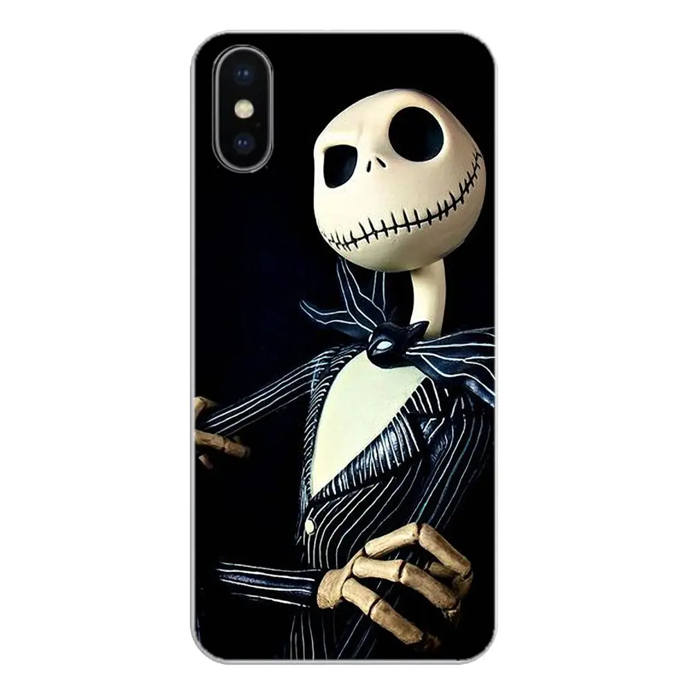 Кошмар перед Рождеством Джек и Салли Череп чехол для телефона iPod Touch iPhone 4 4S 5 5S 5C SE 6
