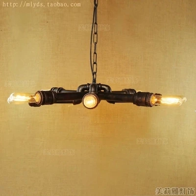 Железная водопроводная лампа в стиле лофт подвесные светильник ильники Эдисона