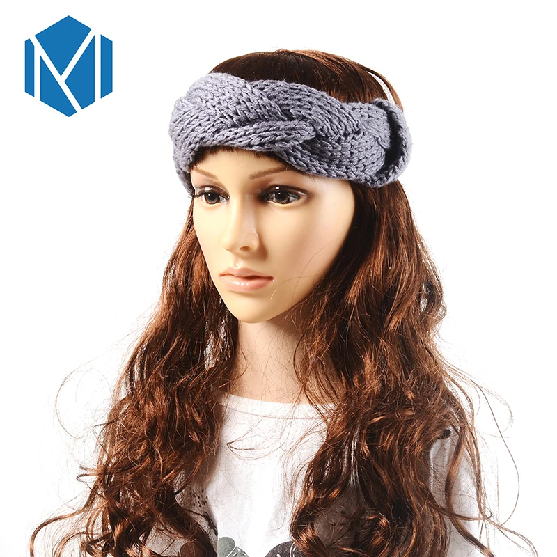 Женская плетеная повязка на голову M MISM круглая для волос аксессуар роскошный